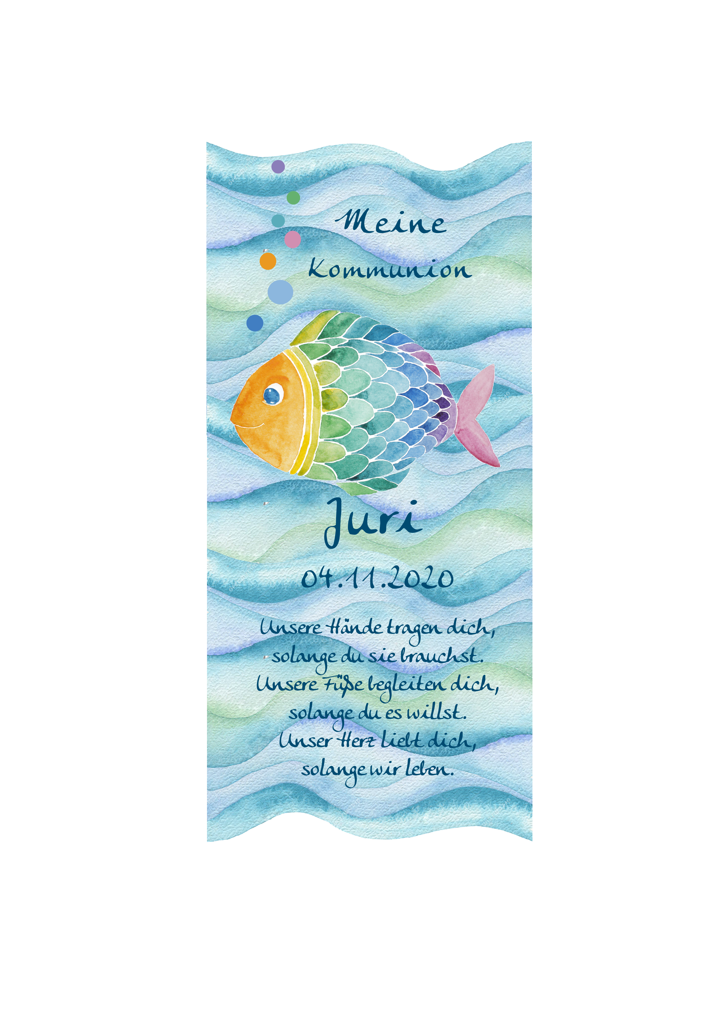 Kerze Regenbogenfisch