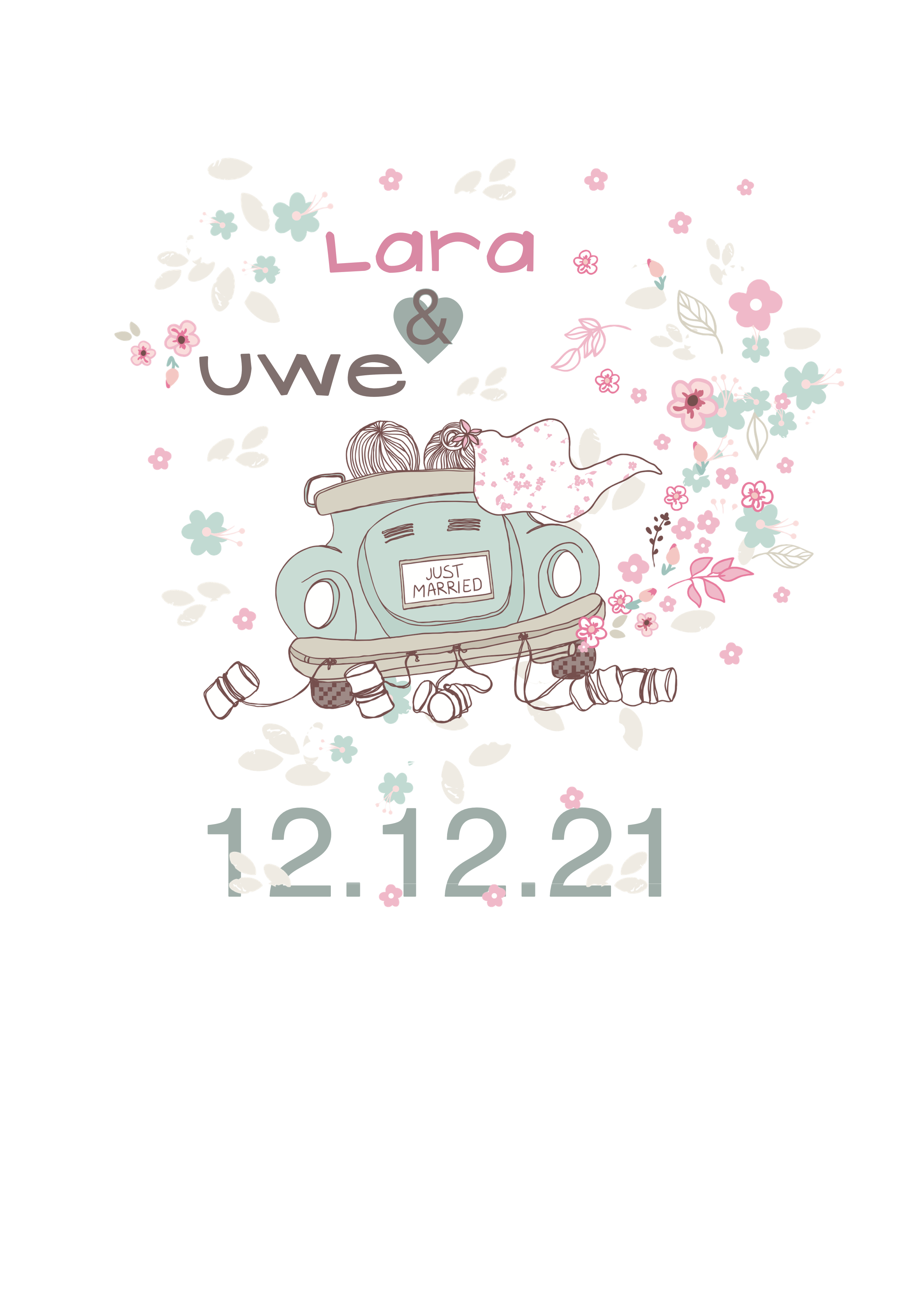 Hochzeitskerze Auto