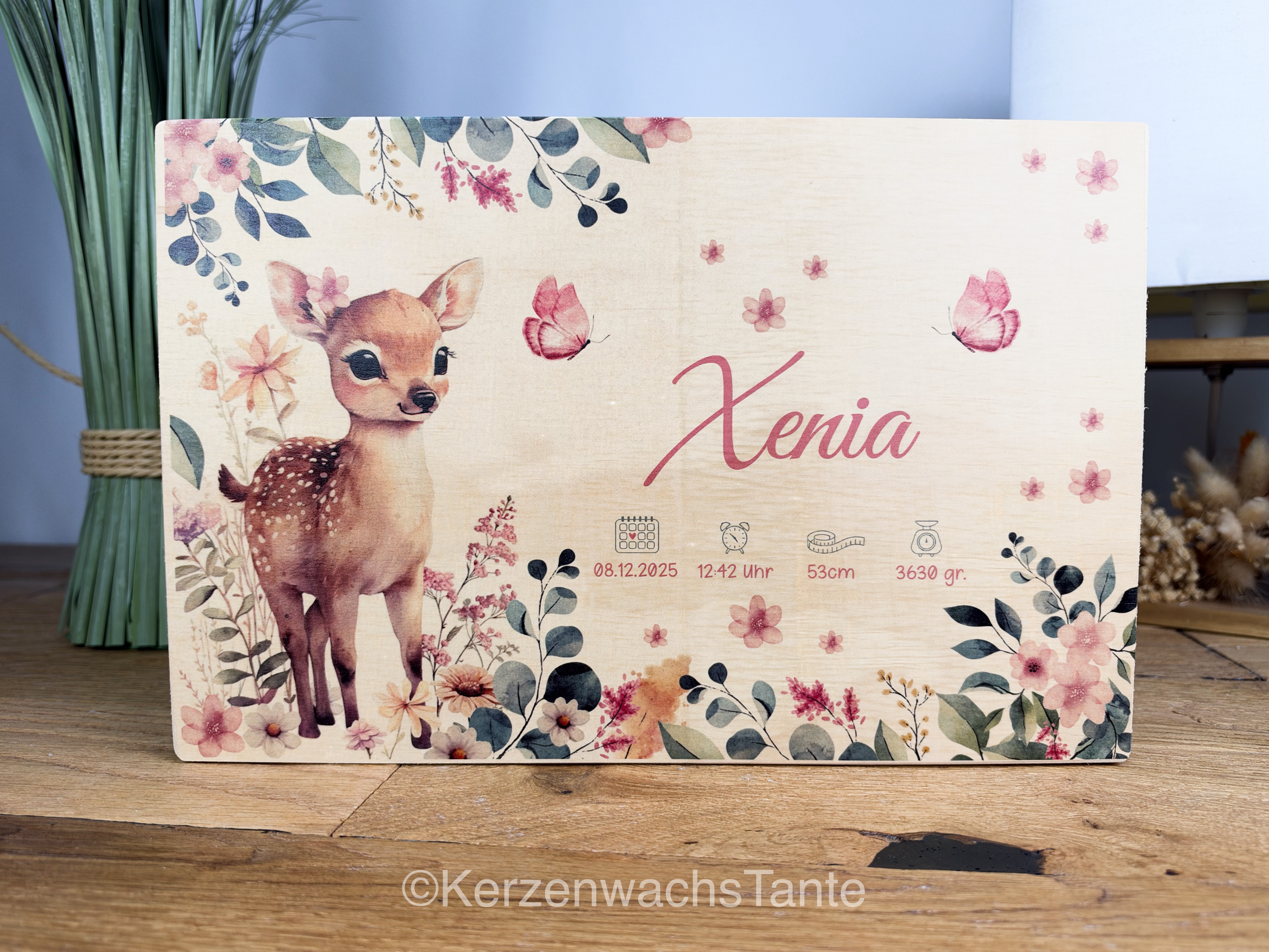 Erinnerungskiste Reh Mädchen, Baby, Erinnerungsbox, Baby, Erinnerungskiste, Kiste Geburt, Baby Box Geburt, Wunderwunsch (20)