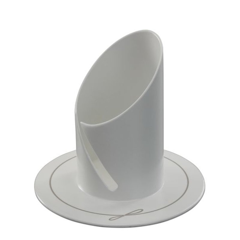 Kerzenleuchter/-Halter weiß für lange dünne Kerzen 4cm Durchmesser
