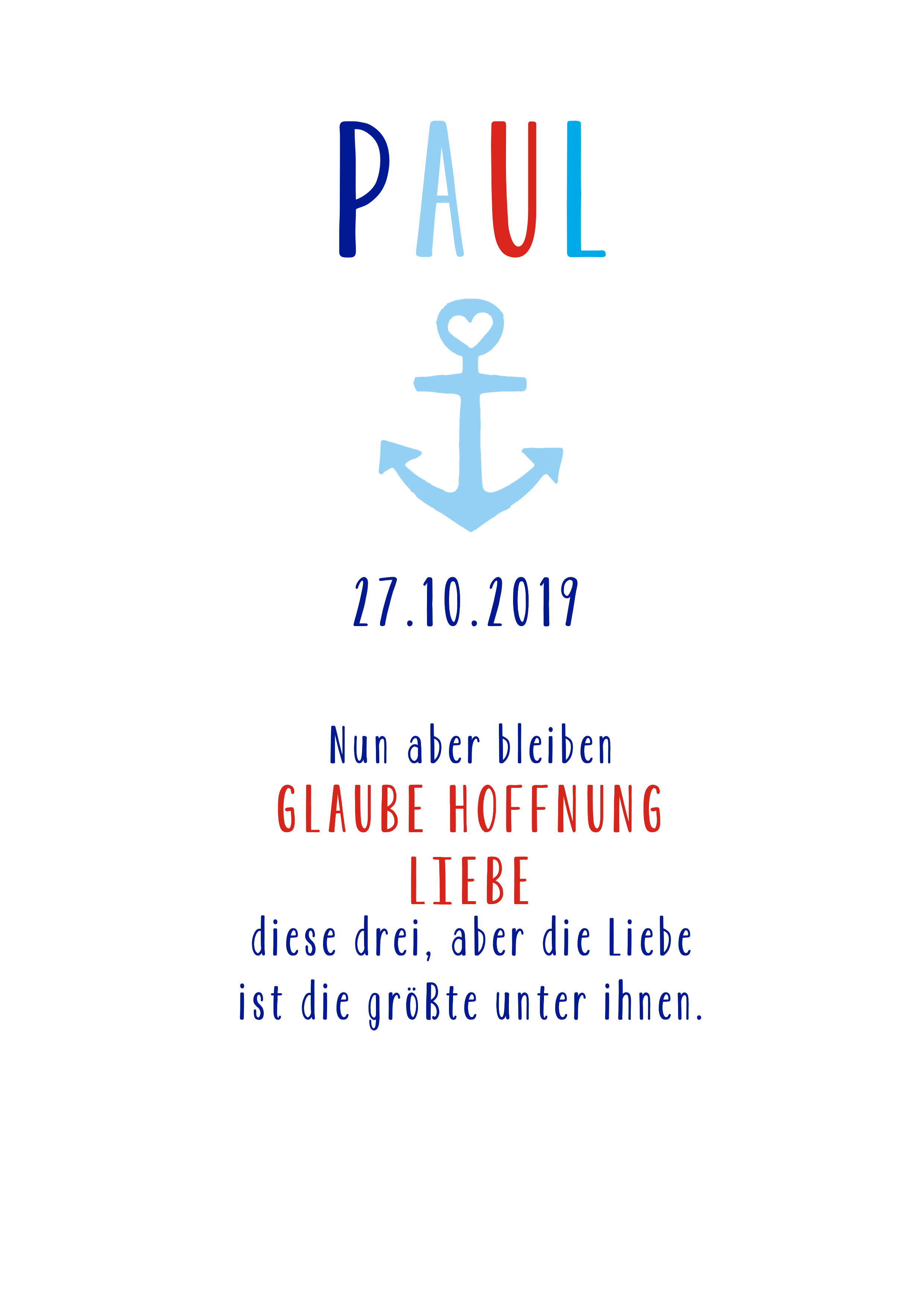 Kerze Anker mit Herz