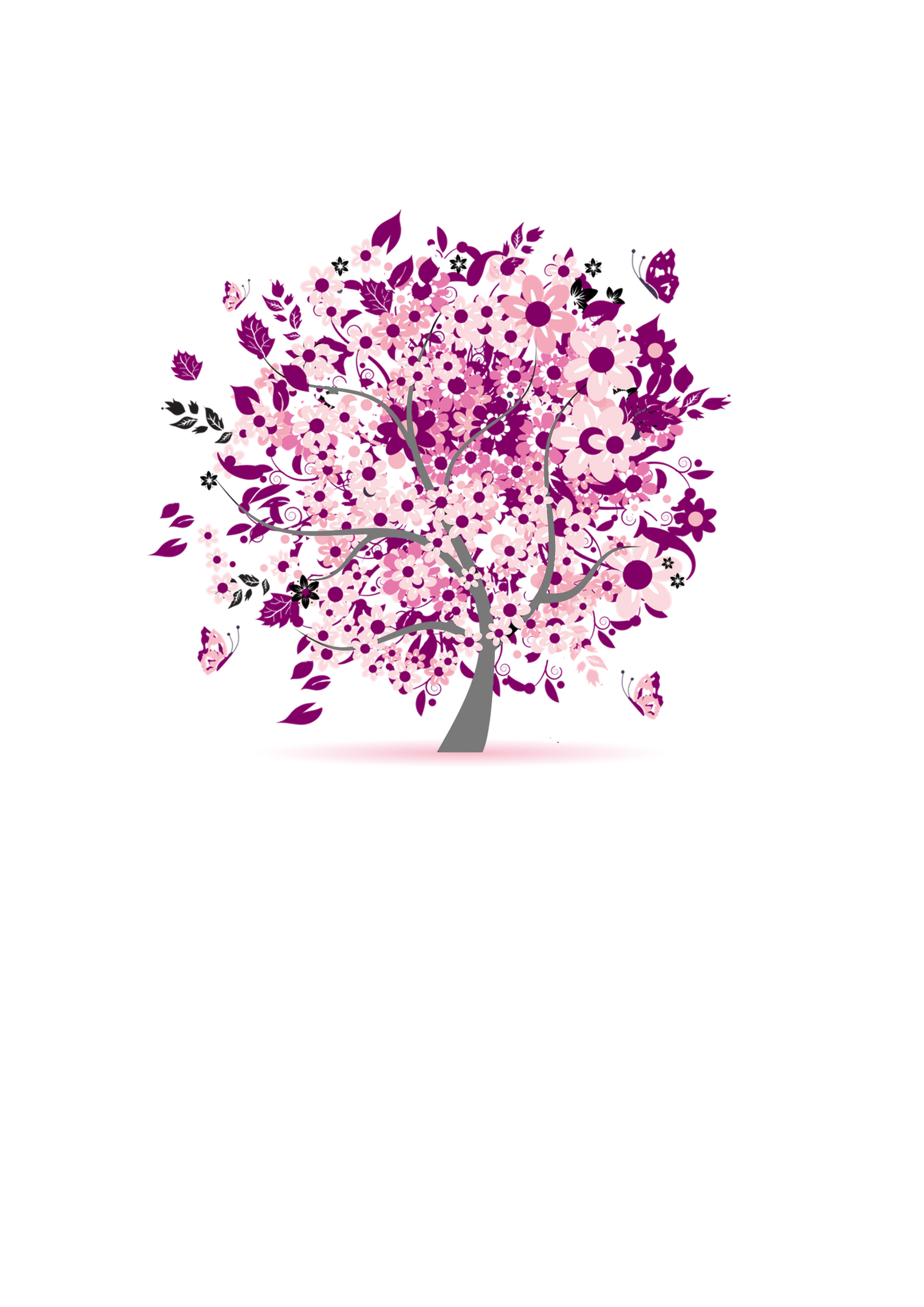 Baum des Lebens in Beerentöne-rosa Motiv 25