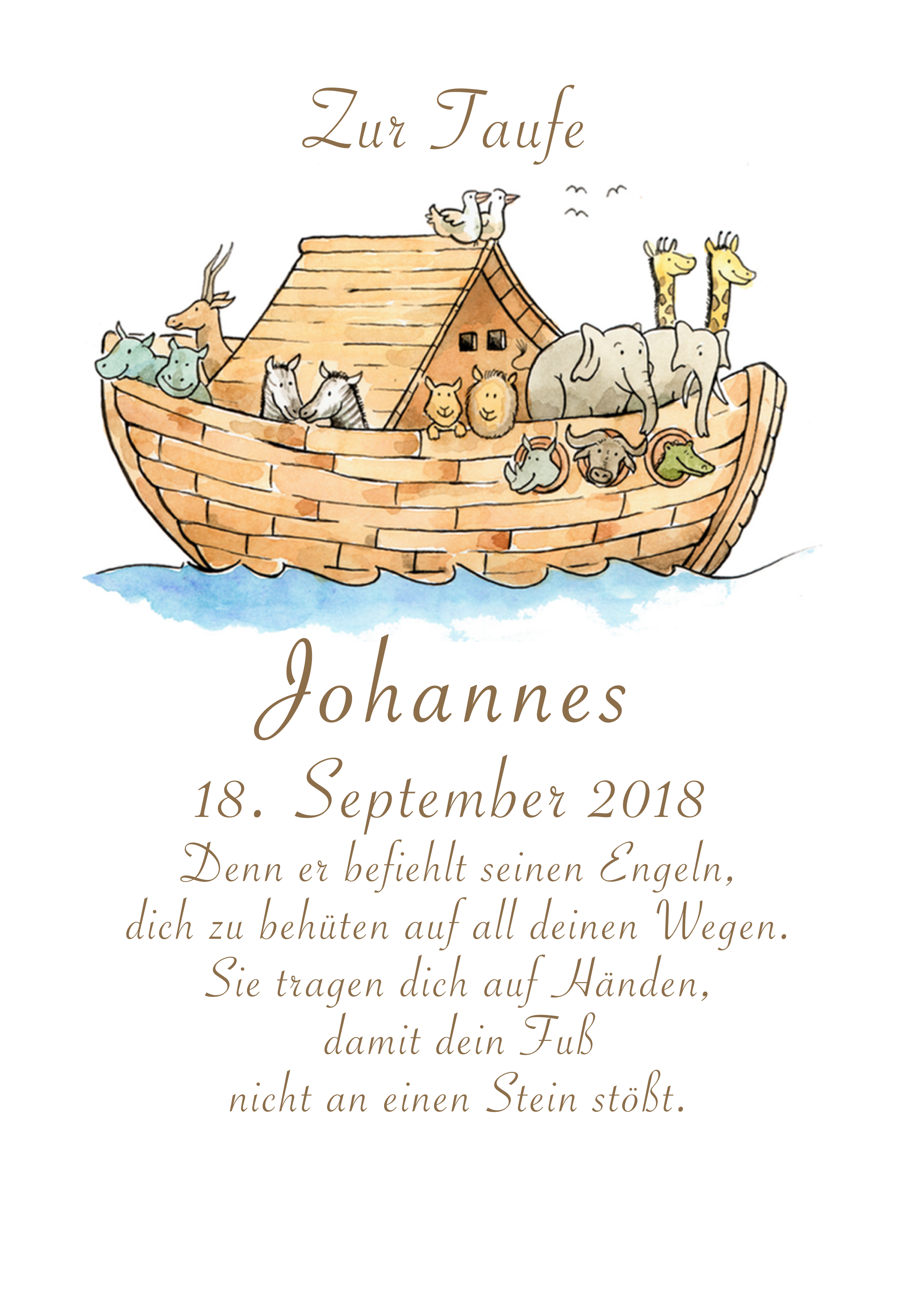 Kerze Arche Noah 