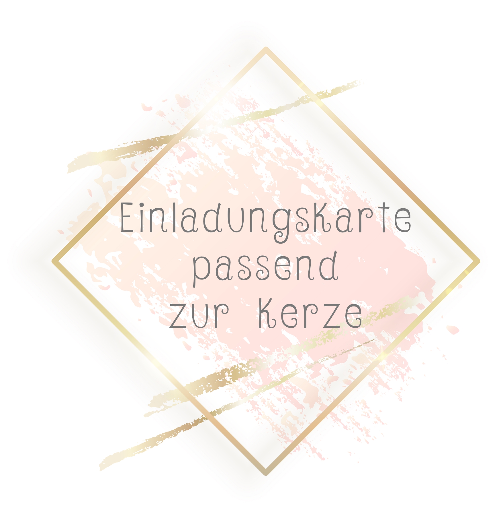 Einladung passend zur Kerze für meine Kerze