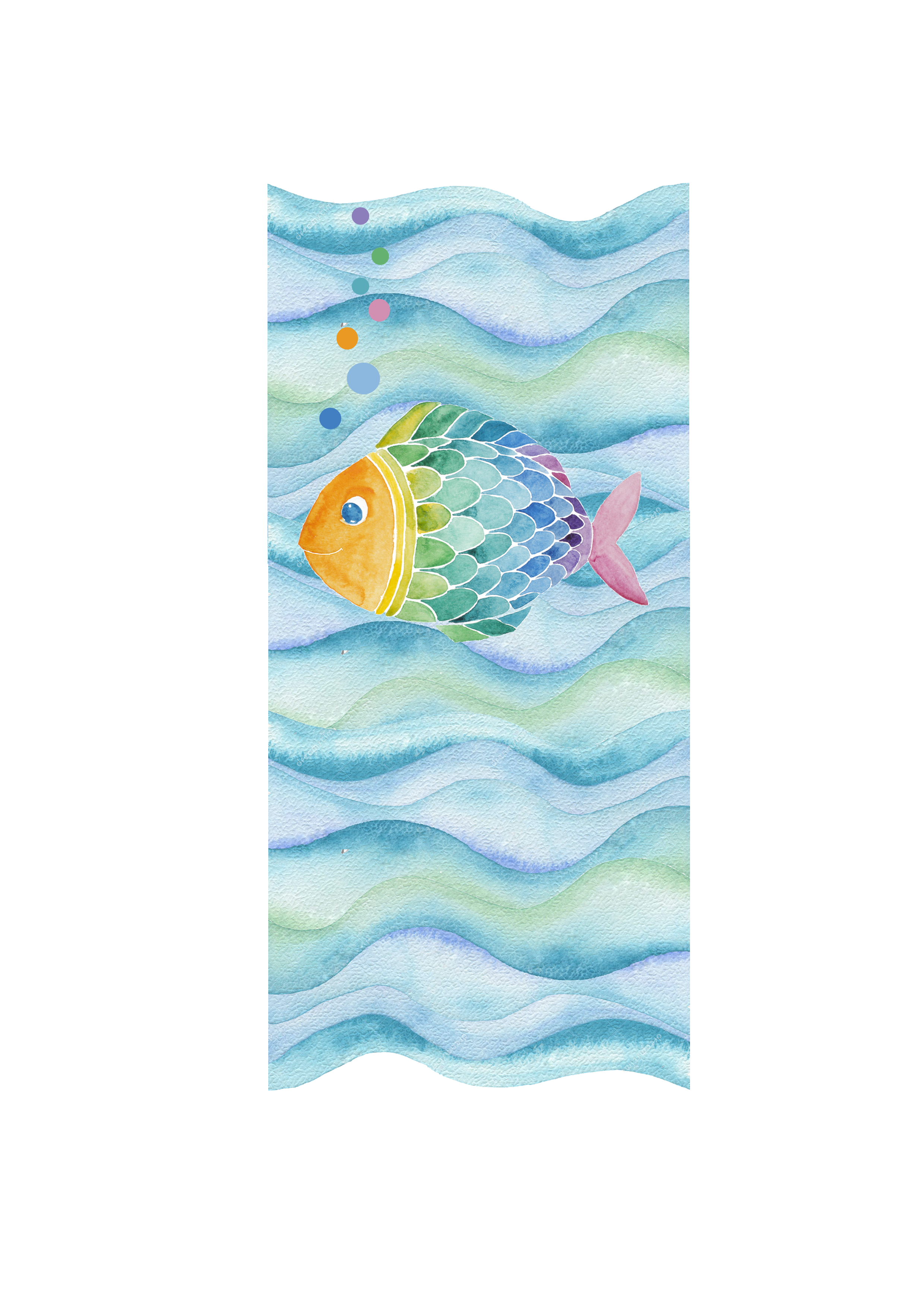 Kerze Regenbogenfisch
