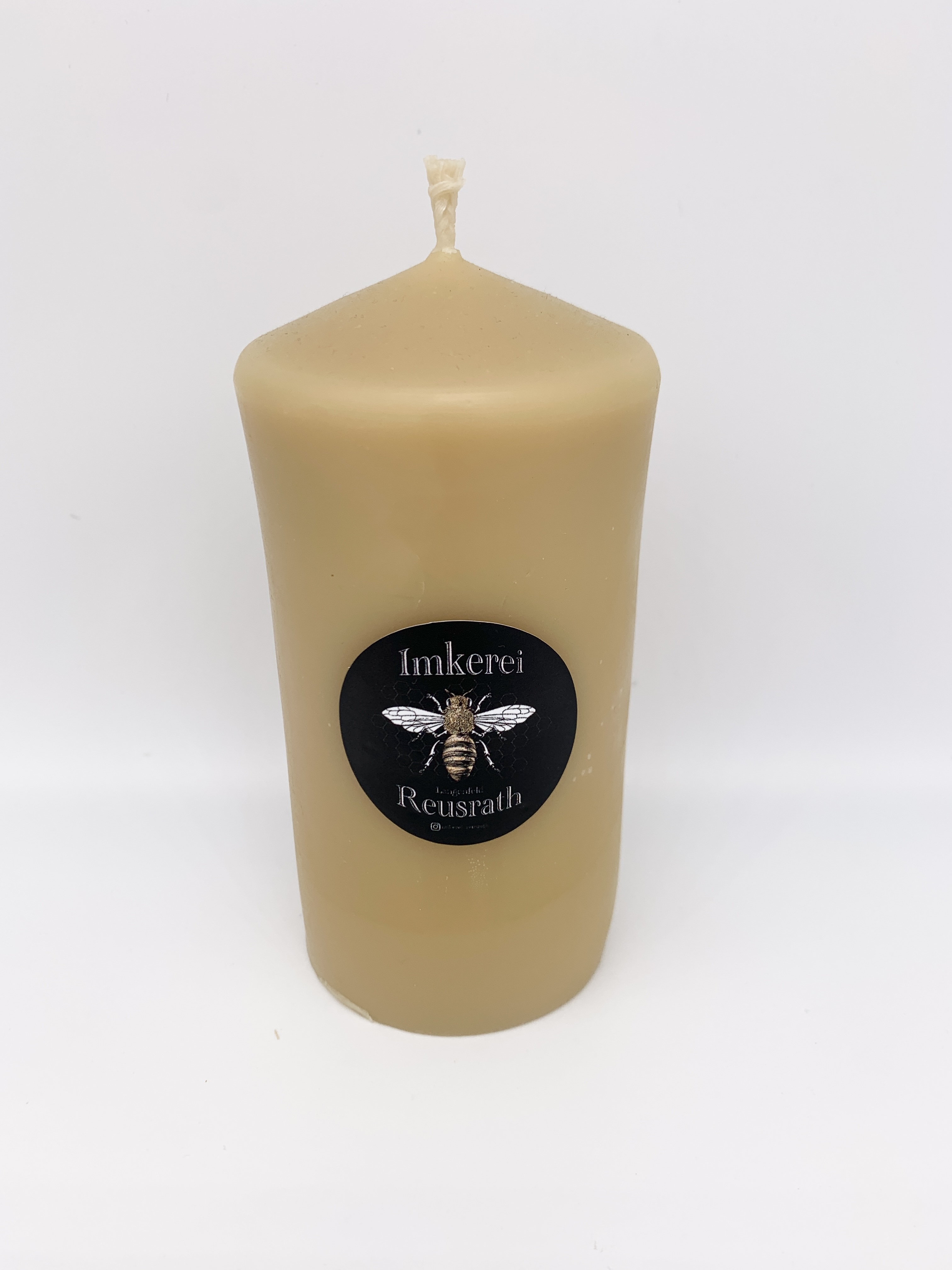 Imkerei Reusrath Bienenwachs Stumpenkerze 380g